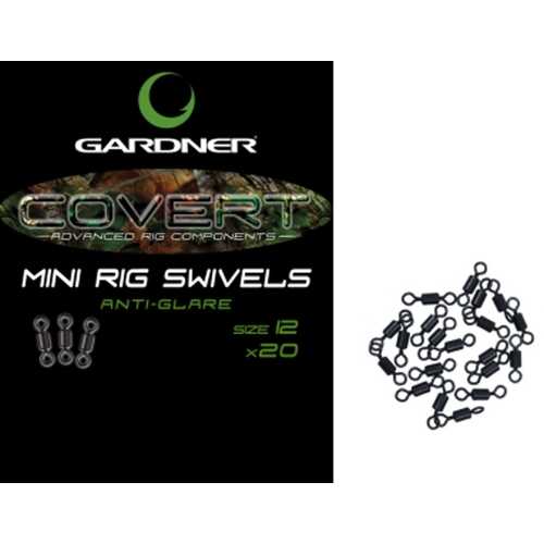 Gardner Covert Mini Rig Swivels Size 12