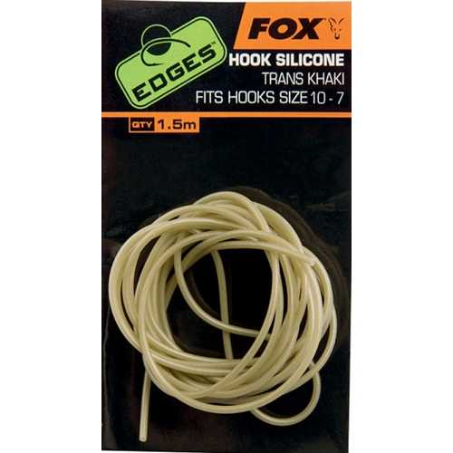 FOX Edges - Hook Silicone Trans Khaki Size 10 - 7
