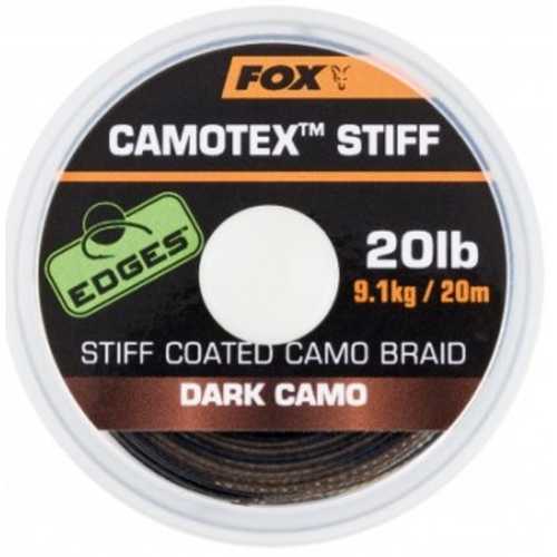 FOX Edges - Camotex Stiff Coated Camo Braid Dark Camo 15 lb