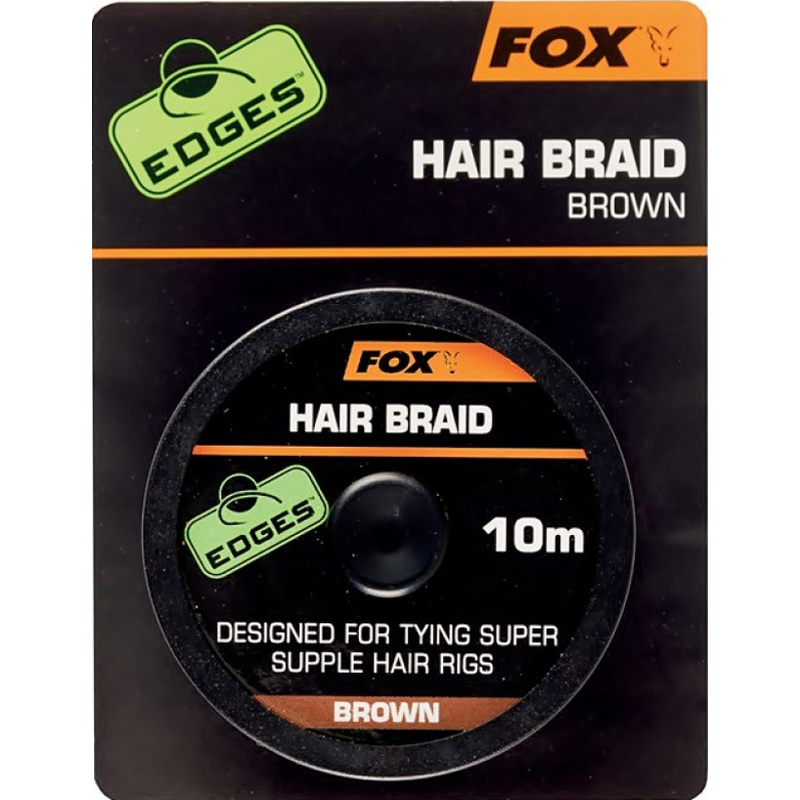 Fox Edges Hair Braid - Cordon Pour Cheveux/Montage Carpe - Longueur 10 M - Couleur Marron