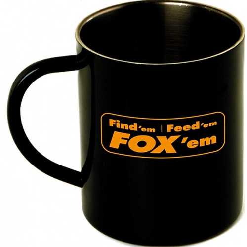 FOX - Stainless Black Mug XL - 400 ml