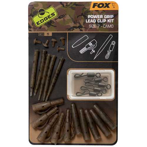 FOX Edges - Power Grip Lead Clip Kit Size 7 Camo