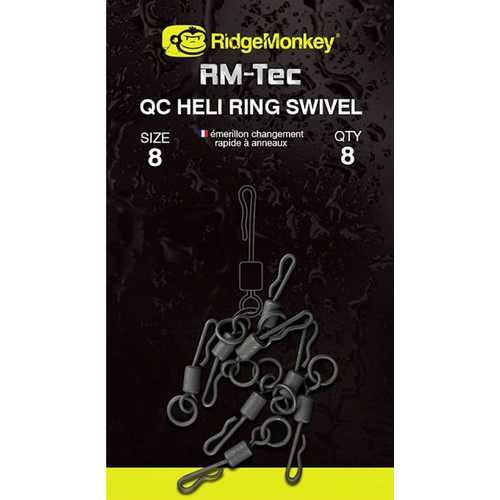 RidgeMonkey - QC Heli Ring Swivel Size 8 und 11
