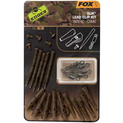 FOX Edges - Slik Lead Clip Kit Size 10 Camo