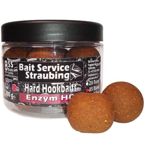 Hard Hookbaits 300 g Enzym HD  -  28,35 mm Rund & 29 x 35 mm Drops