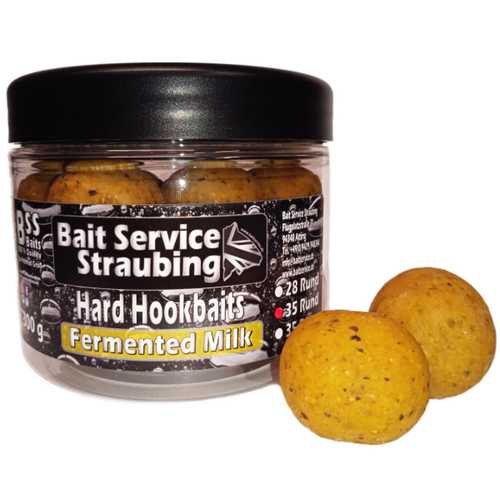 Hard Hookbaits 300 g Fermented Milk  -  28,35 mm Rund & 29 x 35 mm Drops