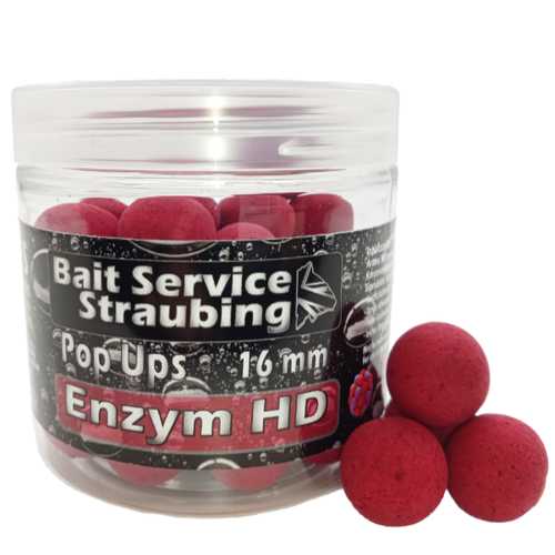 Bait Service Straubing - Pop Ups Enzym HD Dunkelrot - 12, 16 und 20 mm