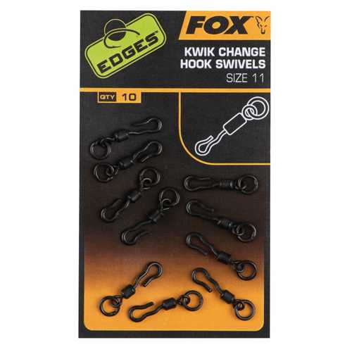 FOX Edges - Kwik Change Mini Hook Swivels - Size 11