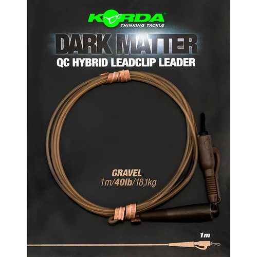 Korda - Dark Matter QC Hybrid Leadclip Leader 40 lb 