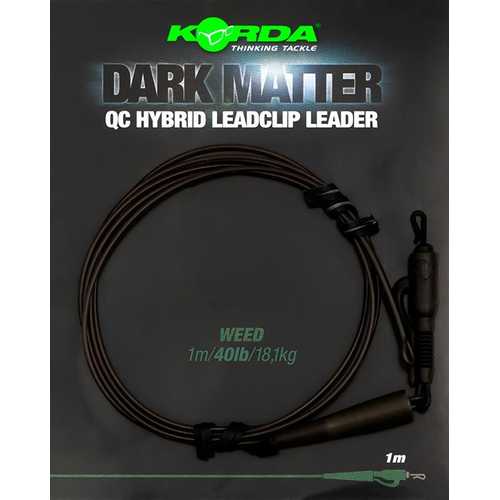 Korda - Dark Matter QC Hybrid Leadclip Leader 40 lb 
