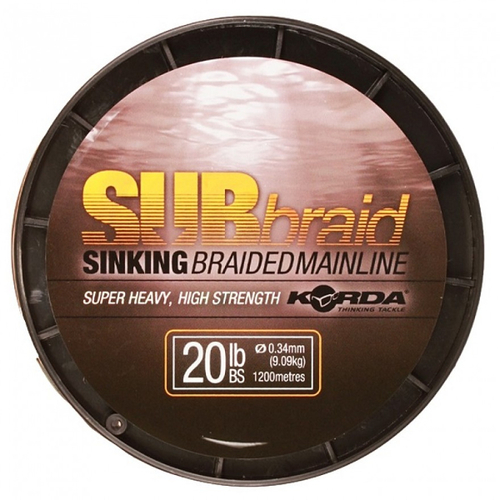 Korda Sub Braid geflochtene Schnur Green (Sinking) 1200 m