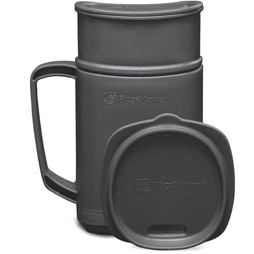 RidgeMonkey - Thermo Mug DLX Brew Set Gunmetal Grey
