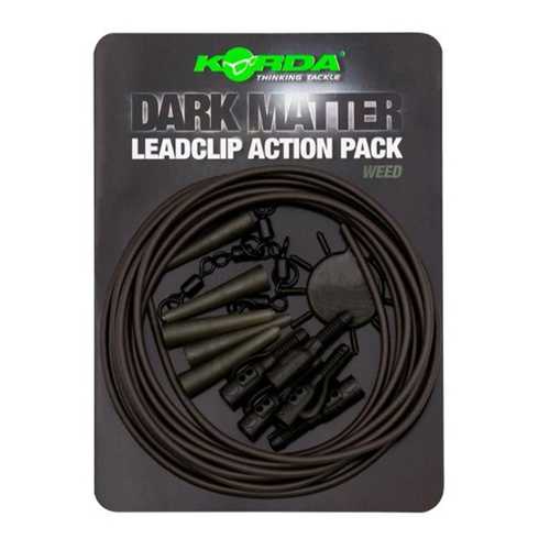 Korda - Dark Matter Lead Clip Action Pack - Weed