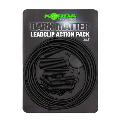Korda - Dark Matter Lead Clip Action Pack - Silt