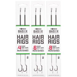 Korda Basix -  Hair Rigs Wide Gape Micro Barbed - Gr��e...