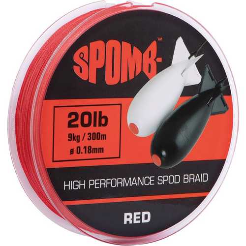 SPOMB - High Performance Spod Braid Red 20 lb - 300 m