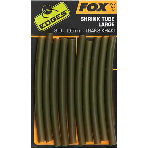 FOX Edges - Shrink Tube Trans Khaki Large 3,0 - 1,0 mm