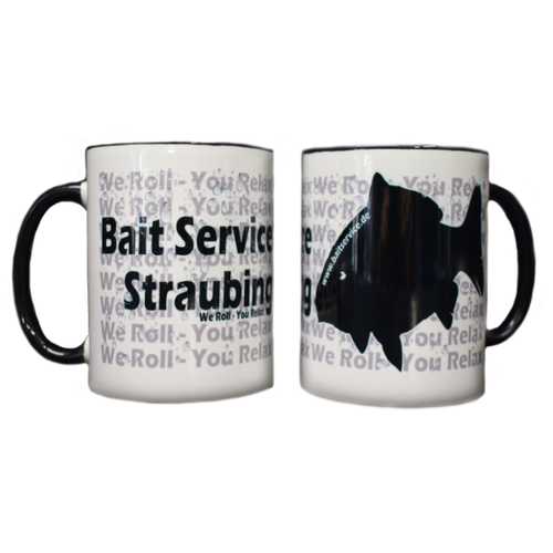 Bait Service Straubing - Keramiktasse weiß mit Logo