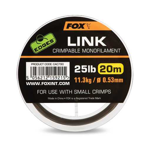 FOX Edges - Link Trans Khaki Mono 25 lb 20m