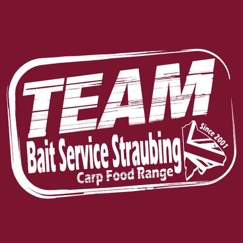 Bait Service Straubing - T-Shirt TEAM Burgundy S - XXL