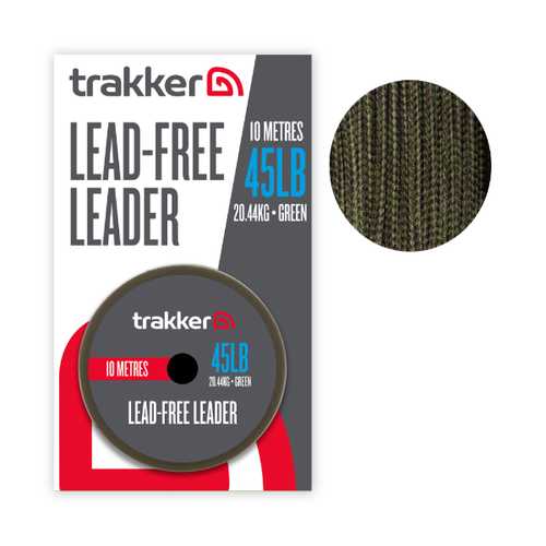 trakker - Lead Free Leader 45lb /  20.44kg / 10m /Green