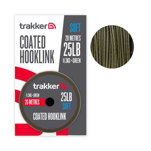 trakker - Soft Coated Hooklink 25lb /11,3kg /20m / Green