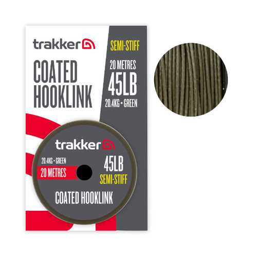 trakker - Semi Stiff Coated Hooklink 45lb /20,4kg /20m /...