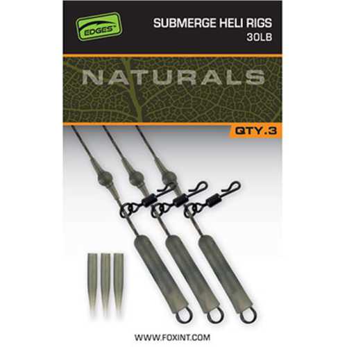 FOX EDGES&trade; Naturals Submerge Heli Rig Leaders