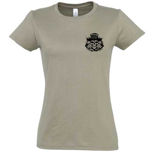 Team-Shirt Khaki Damen