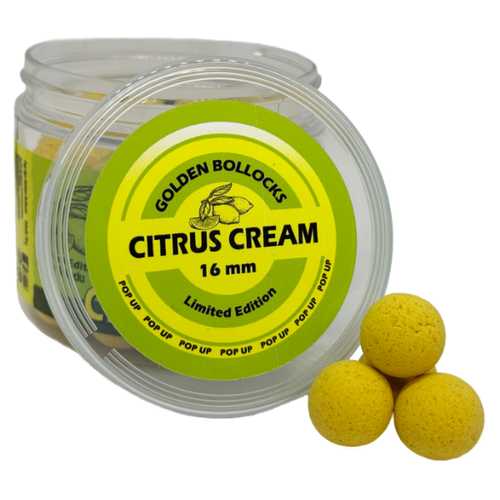 Pop Ups Golden Bollocks - Citrus Cream 16 mm