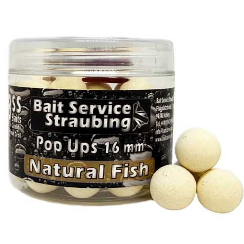 Pop Ups Natural Fish White - 16 mm