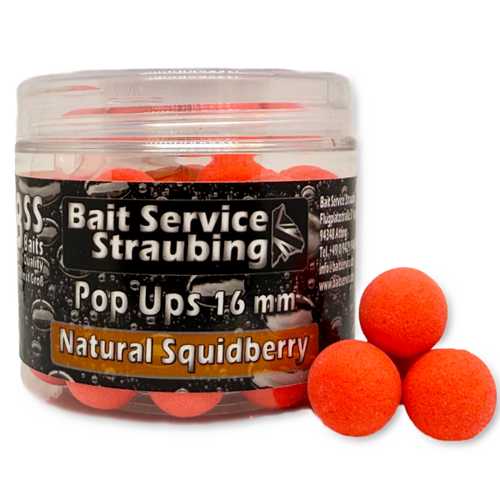 Pop Ups Natural Squidberry Red - 16 mm