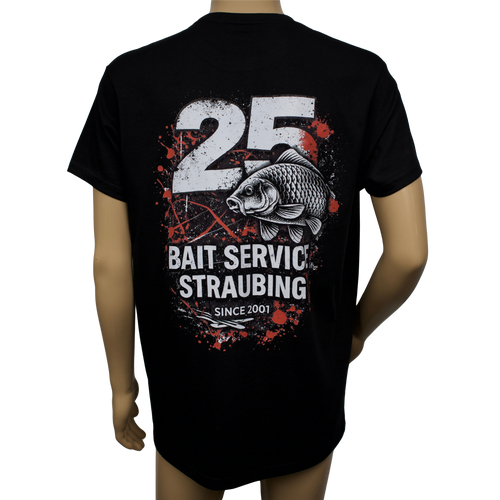 25-j�hrigen Jubil�ums -Shirt Schwarz Unisex