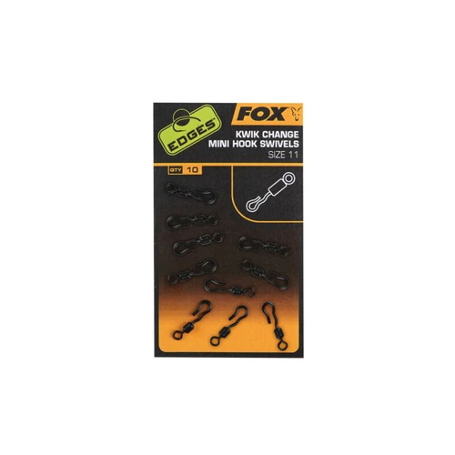 FOX Edges - Kwik Change Mini Hook Swivels - Size 11