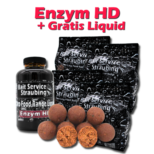 Big Deal - 20 kg Enzym HD Boilie f�r 9,49 &euro; / Kg + Gratis Liquid