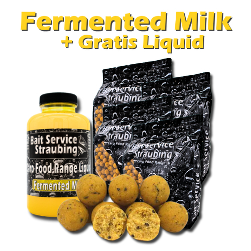 Big Deal - 20 kg Fermented Milk Boilie f�r 9,49 &euro; / Kg + Gratis Liquid