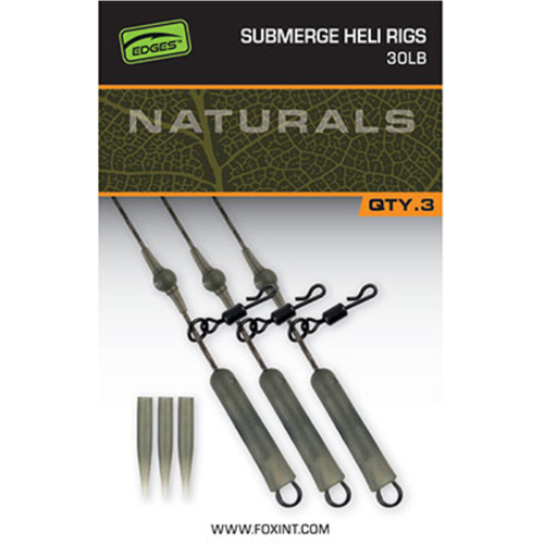 FOX EDGES&trade; Naturals Submerge Heli Rig Leaders 30lb