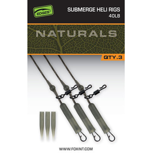 FOX EDGES&trade; Naturals Submerge Heli Rig Leaders 30lb