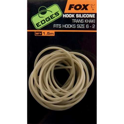 FOX Edges - Hook Silicone Trans Khaki Size 6 - 2