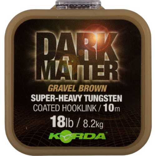 Korda - Dark Matter Super-Heavy Tungsten Coated Hooklink Gravel Brown - 18 lb und 25 lb