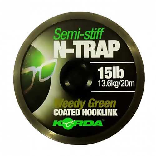 Korda - N-Trap Semi-Stiff Weedy Green 15 lb. 20 lb und 30 lb - 20 m
