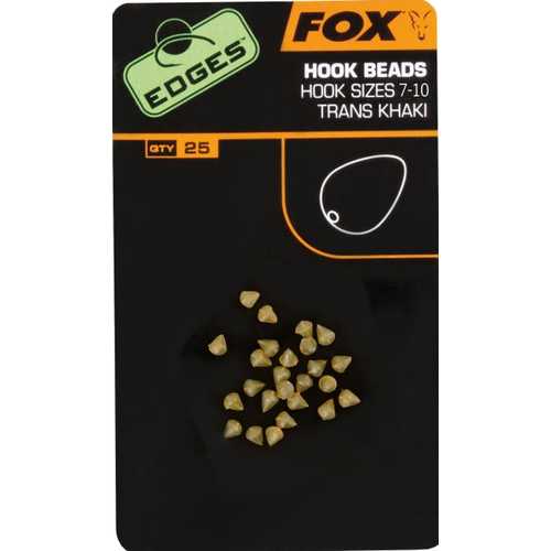 FOX Edges - Hook Beads Trans Khaki Size 7 - 10