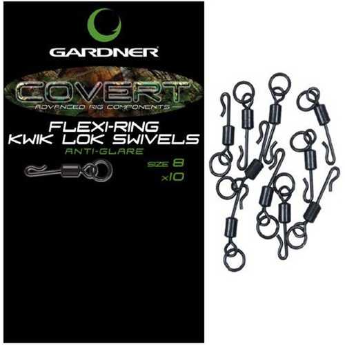 Gardner Covert Kwik Lok Swivels Size 8 Anti Glare
