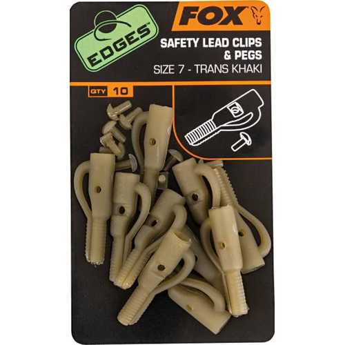 FOX Edges - Safety Lead Clips & Pegs size 7