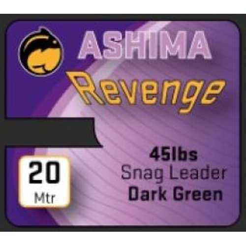 Ashima Revenge 45lbs Snag Leader Dark Green 20m